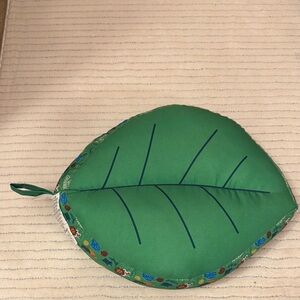 Little Brownies Bakers Kiana Koala Green Leaf-Shaped Pillow Cushion.